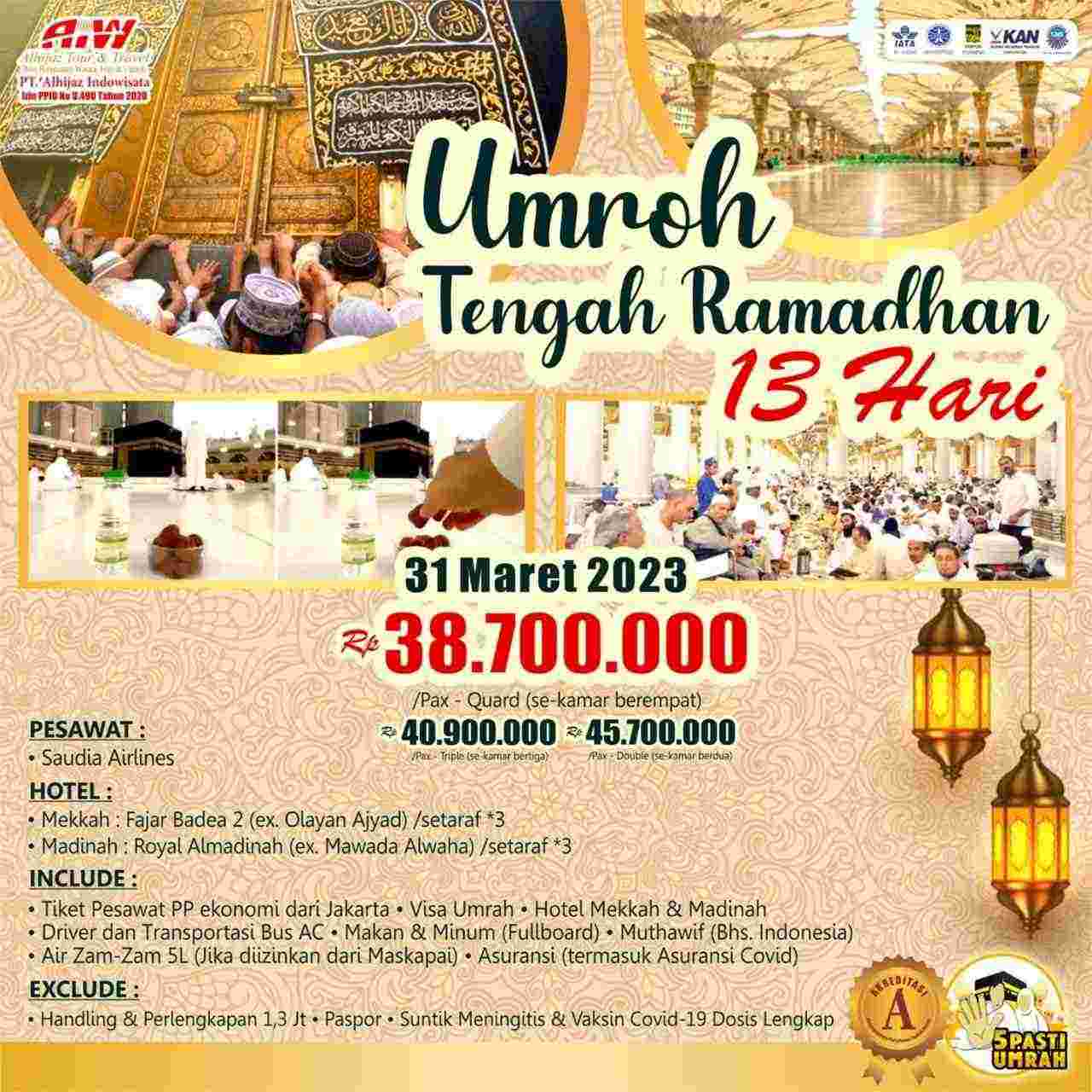 Umroh Ramadhan 2023 Umroh Ramadhan 2023 Pertengahan